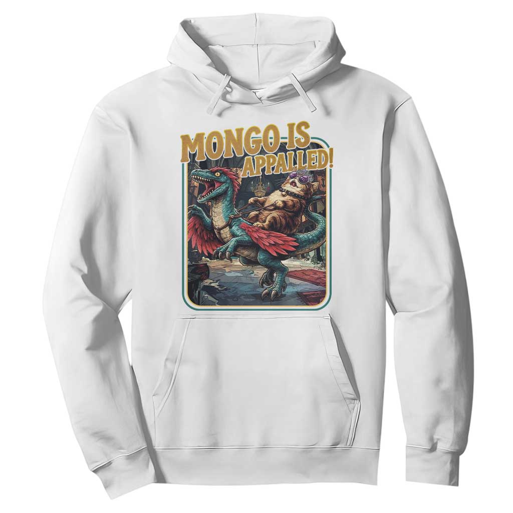 Mongo is Appalled Hoodie Vintage Princess Cat Riding Dinosaur Sci-Fi Book Lover TS14 White Print Your Wear