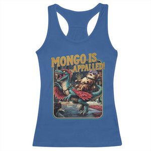Mongo is Appalled Racerback Tank Top Vintage Princess Cat Riding Dinosaur Sci-Fi Book Lover TS14 Royal Blue Print Your Wear