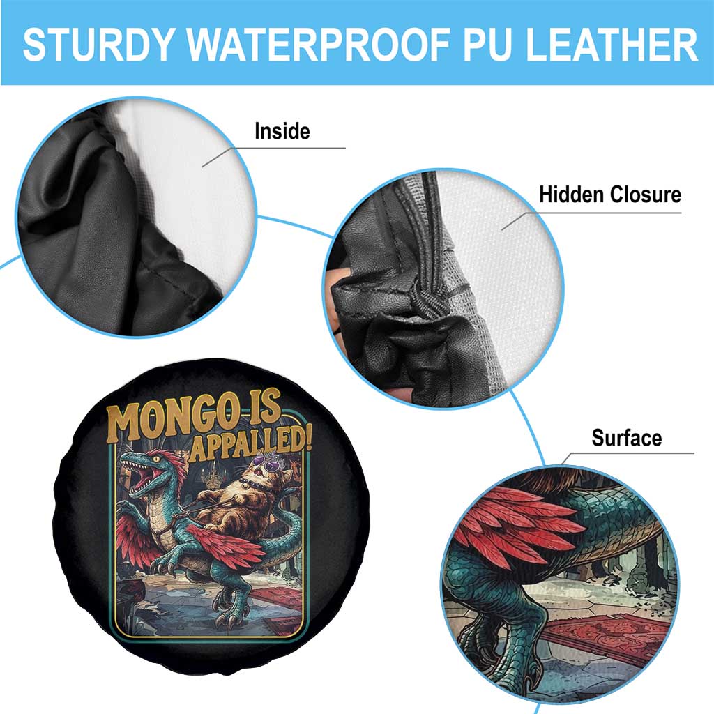 Mongo is Appalled Spare Tire Cover Vintage Princess Cat Riding Dinosaur Sci-Fi Book Lover TS14 Print Your Wear
