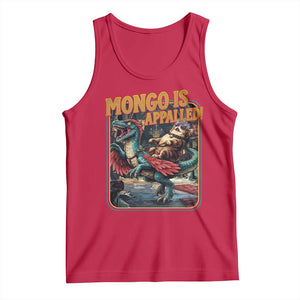 Mongo is Appalled Tank Top Vintage Princess Cat Riding Dinosaur Sci-Fi Book Lover TS14 Red Print Your Wear