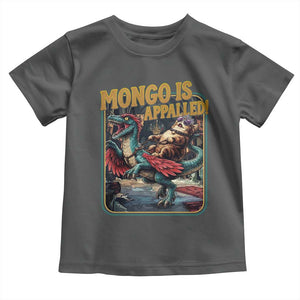 Mongo is Appalled Toddler T Shirt Vintage Princess Cat Riding Dinosaur Sci-Fi Book Lover TS14 Dark Heather Print Your Wear