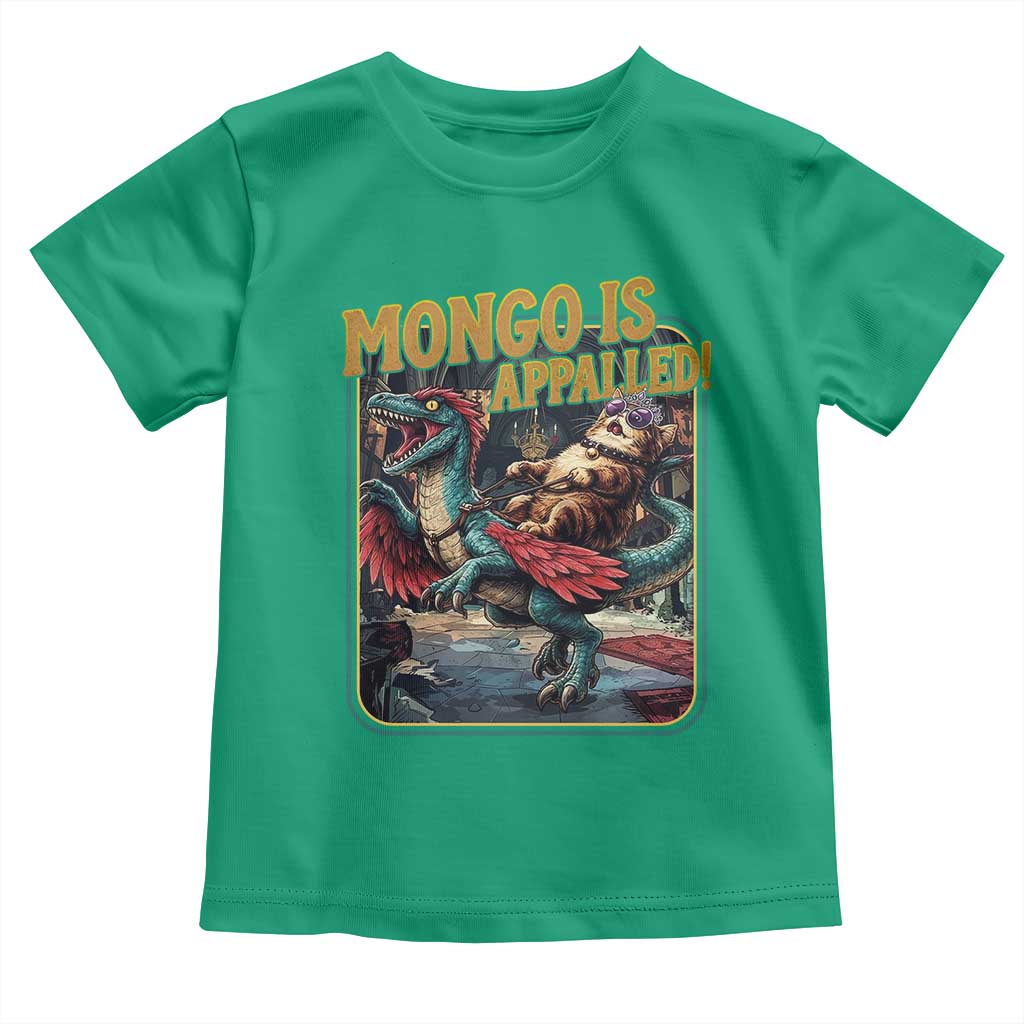 Mongo is Appalled Toddler T Shirt Vintage Princess Cat Riding Dinosaur Sci-Fi Book Lover TS14 Irish Green Print Your Wear