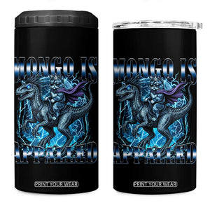 Mongo is Appalled 4 in 1 Can Cooler Tumbler Funny Princess Cat Riding Dinosaur TS14 One Size: 16 oz Black Print Your Wear
