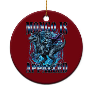 Mongo is Appalled Ceramic Ornament Funny Princess Cat Riding Dinosaur TS14 1pc Red Print Your Wear