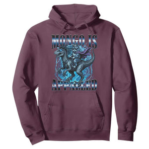 Mongo is Appalled Hoodie Funny Princess Cat Riding Dinosaur TS14 Maroon Print Your Wear