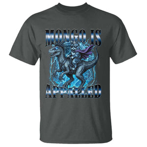 Mongo is Appalled T Shirt Funny Princess Cat Riding Dinosaur TS14 Dark Heather Print Your Wear