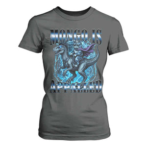 Mongo is Appalled T Shirt For Women Funny Princess Cat Riding Dinosaur TS14 Dark Heather Print Your Wear