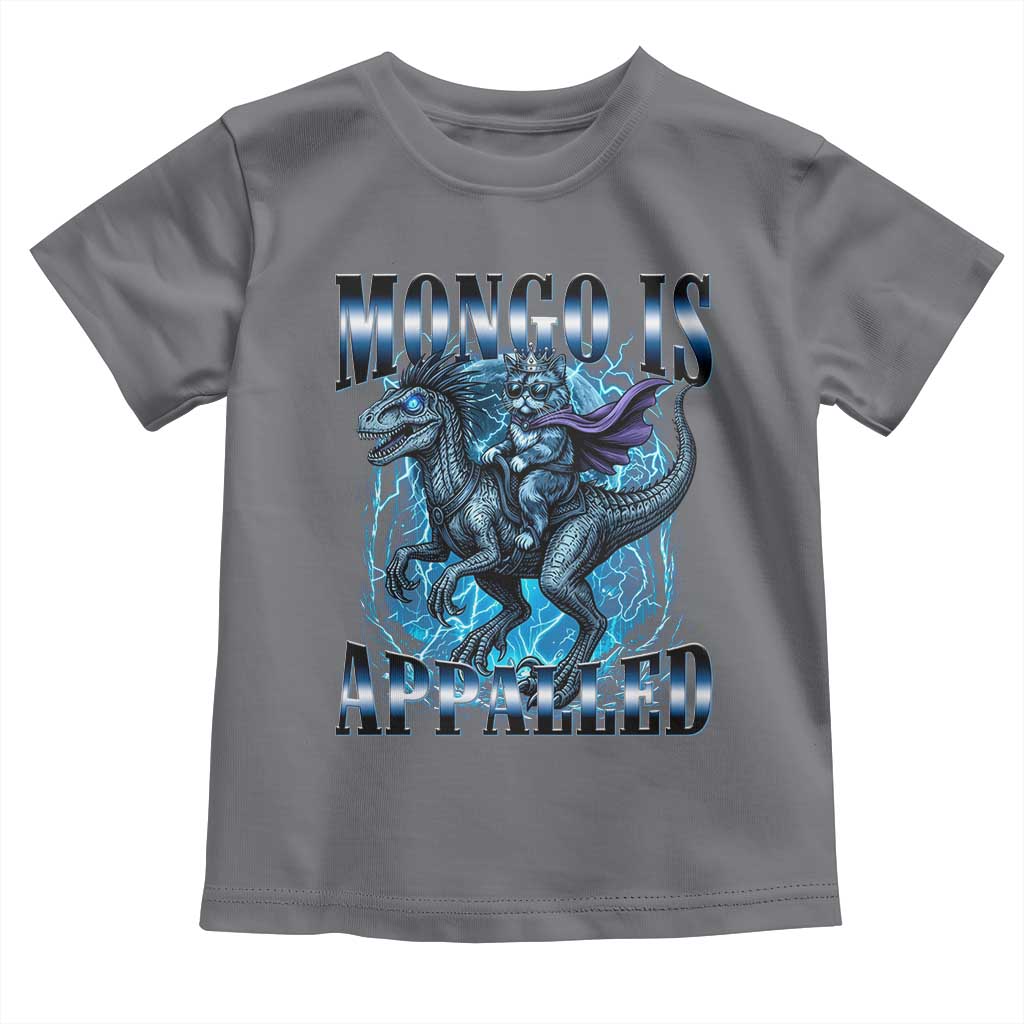 Mongo is Appalled Toddler T Shirt Funny Princess Cat Riding Dinosaur TS14 Charcoal Print Your Wear