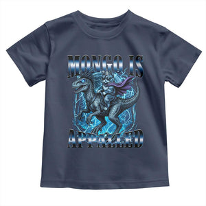 Mongo is Appalled Toddler T Shirt Funny Princess Cat Riding Dinosaur TS14 Navy Print Your Wear