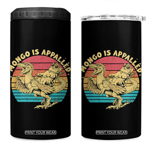 Mongo is Appalled 4 in 1 Can Cooler Tumbler Vintage Princess Cat Riding Dinosaur TS14 One Size: 16 oz Black Print Your Wear