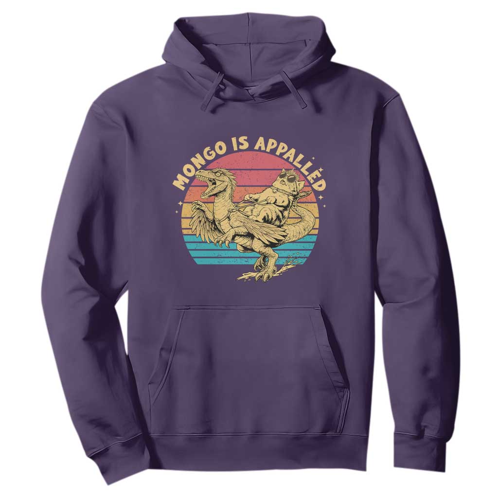 Mongo is Appalled Hoodie Vintage Princess Cat Riding Dinosaur TS14 Purple Print Your Wear