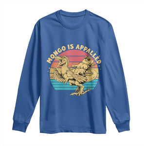 Mongo is Appalled Long Sleeve Shirt Vintage Princess Cat Riding Dinosaur TS14 Royal Blue Print Your Wear