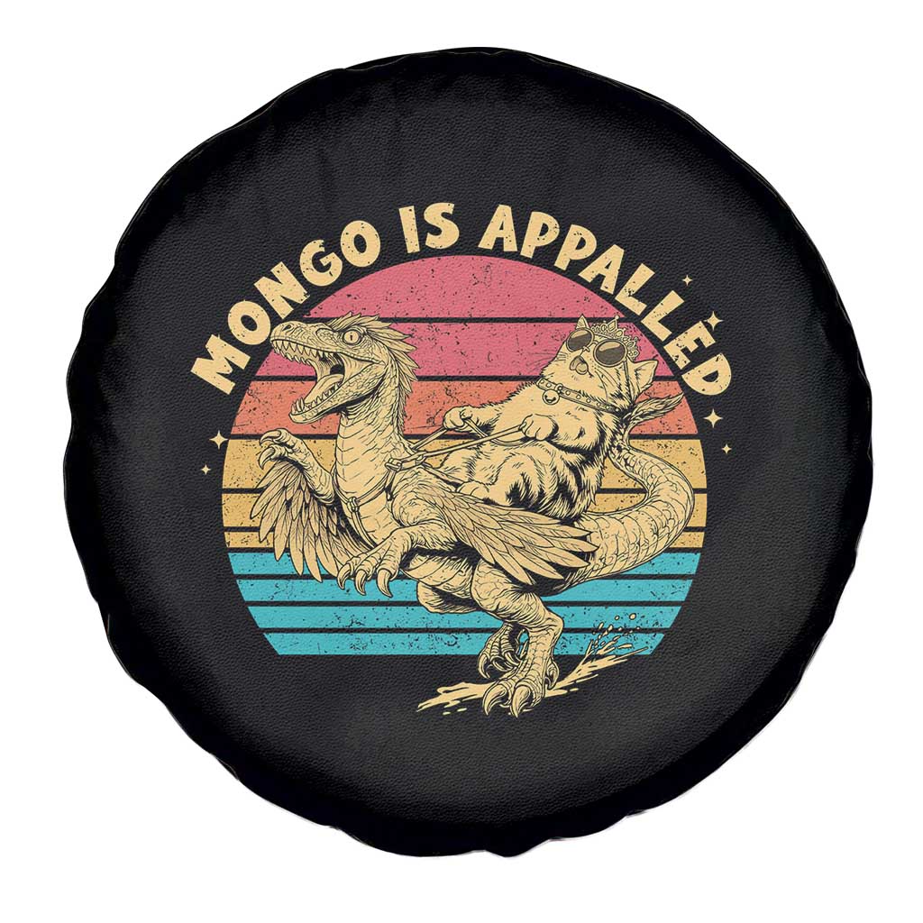 Mongo is Appalled Spare Tire Cover Vintage Princess Cat Riding Dinosaur TS14 Print Your Wear
