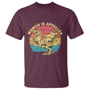 Mongo is Appalled T Shirt Vintage Princess Cat Riding Dinosaur TS14 Maroon Print Your Wear