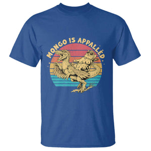 Mongo is Appalled T Shirt Vintage Princess Cat Riding Dinosaur TS14 Royal Blue Print Your Wear