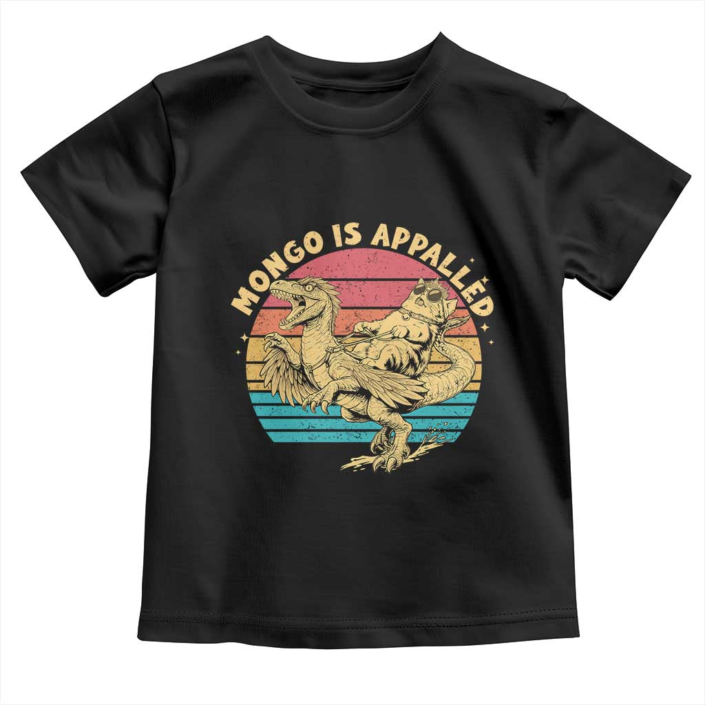 Mongo is Appalled Toddler T Shirt Vintage Princess Cat Riding Dinosaur TS14 Black Print Your Wear