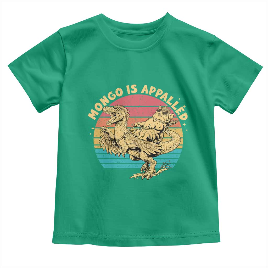 Mongo is Appalled Toddler T Shirt Vintage Princess Cat Riding Dinosaur TS14 Irish Green Print Your Wear
