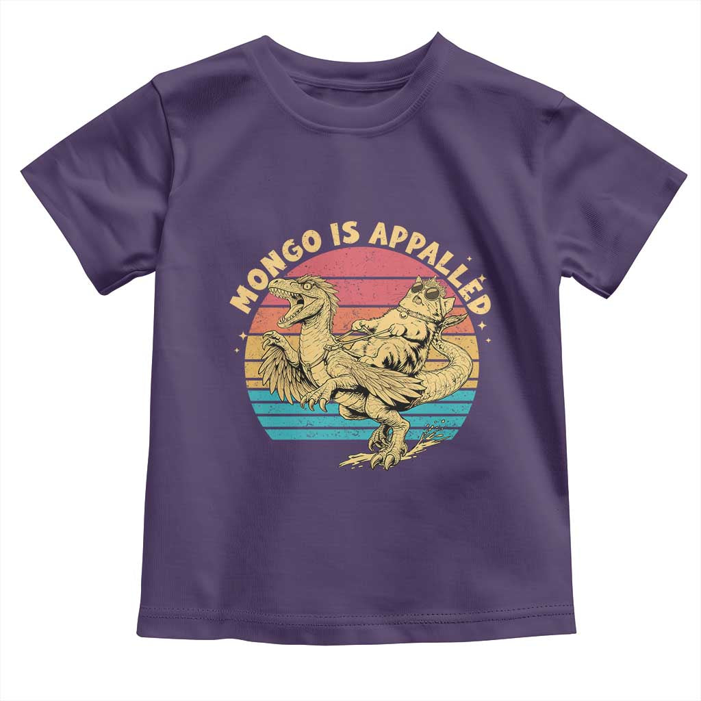 Mongo is Appalled Toddler T Shirt Vintage Princess Cat Riding Dinosaur TS14 Purple Print Your Wear