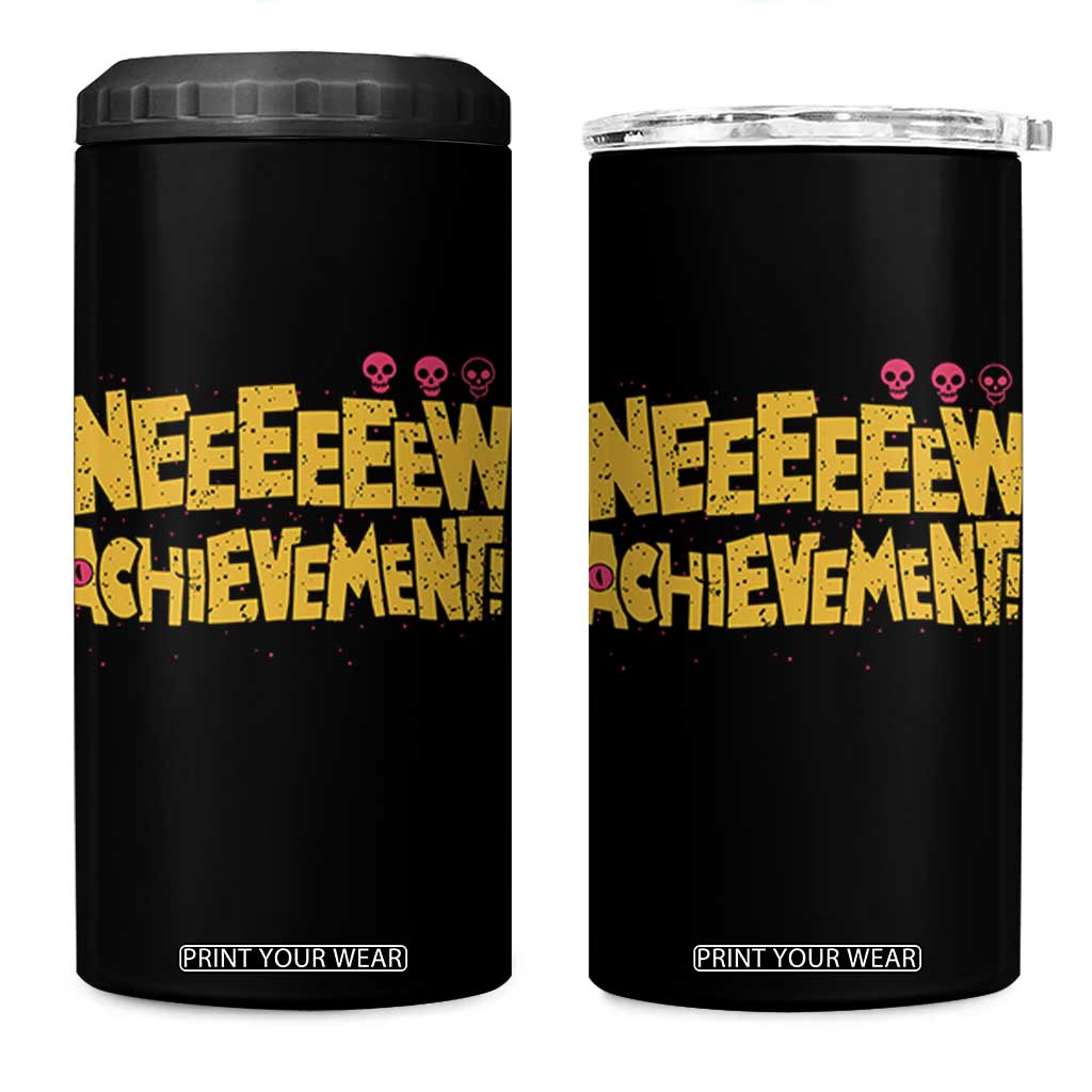 New Achievement 4 in 1 Can Cooler Tumbler Funny Sci-Fi Book Lover TS14 One Size: 16 oz Black Print Your Wear