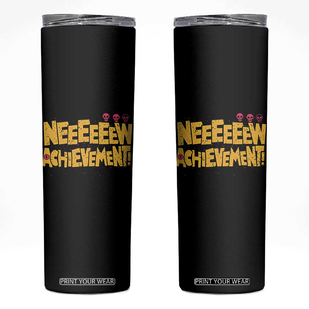 New Achievement Skinny Tumbler Funny Sci-Fi Book Lover TS14 Black Print Your Wear