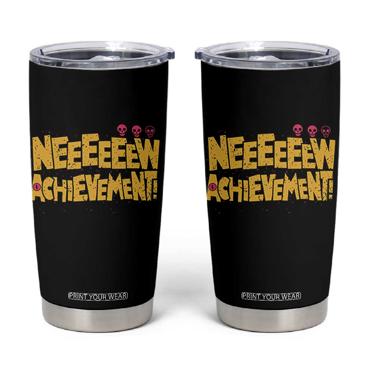 New Achievement Tumbler Cup Funny Sci-Fi Book Lover TS14 Black Print Your Wear