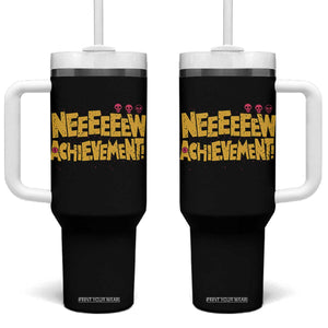 New Achievement Tumbler With Handle Funny Sci-Fi Book Lover TS14 One Size: 40 oz Black Print Your Wear