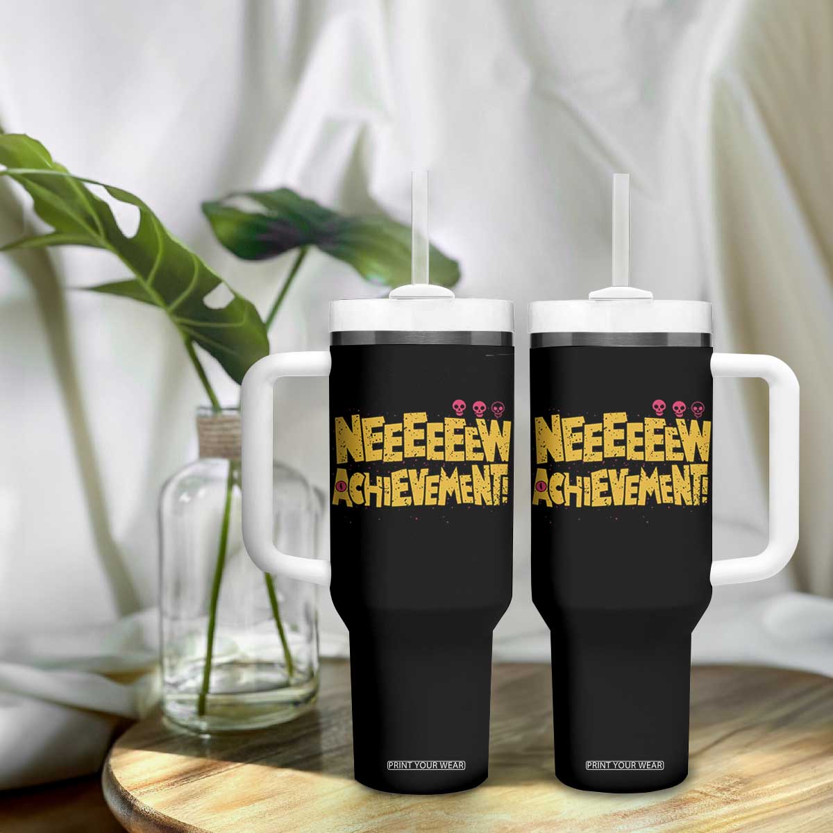 New Achievement Tumbler With Handle Funny Sci-Fi Book Lover TS14 Print Your Wear
