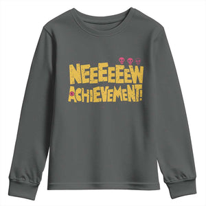 New Achievement Youth Sweatshirt Funny Sci-Fi Book Lover TS14 Dark Heather Print Your Wear