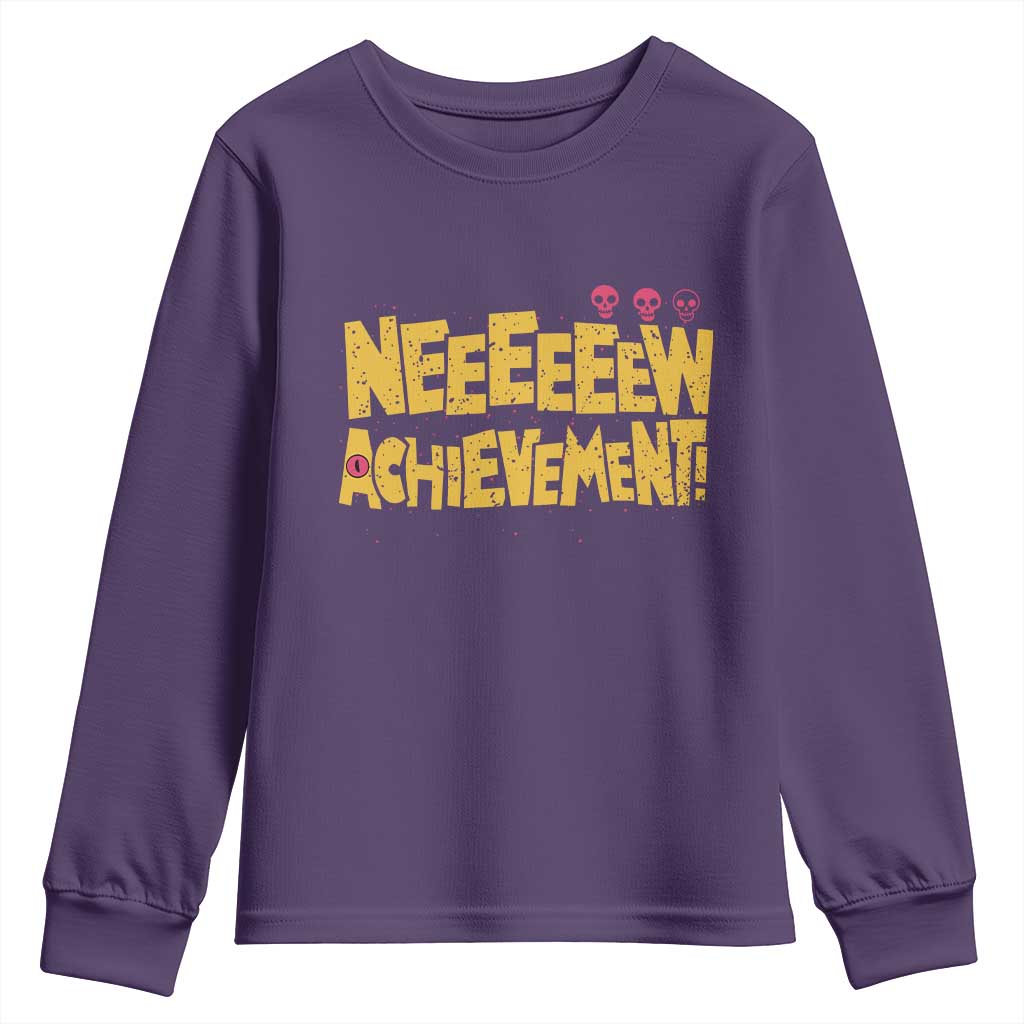 New Achievement Youth Sweatshirt Funny Sci-Fi Book Lover TS14 Purple Print Your Wear