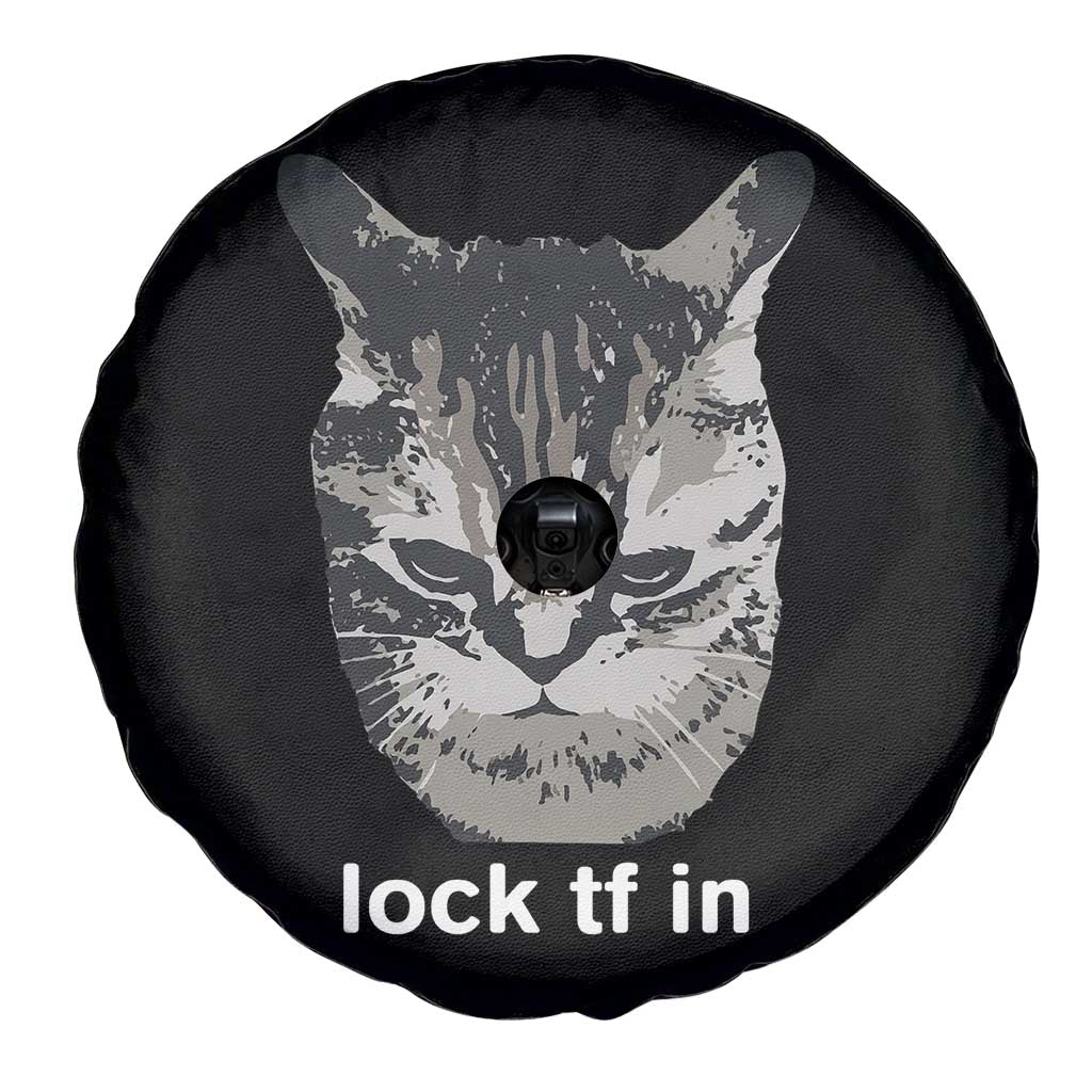Lock TF In Cat Spare Tire Cover Funny Gen Z Meme TS14 Print Your Wear