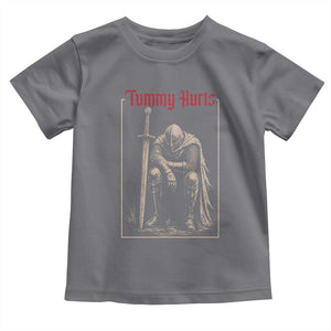 Tummy Hurts Toddler T Shirt Funny Medieval Knight Dark Meme TS14 Charcoal Print Your Wear