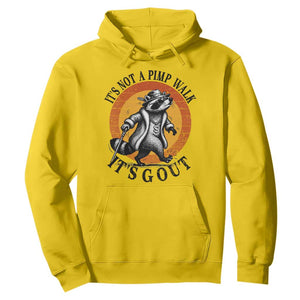 It's Not A Pimp Walk It's Gout Hoodie Funny Gout Dad Sarcastic Raccoon TS14 Daisy Print Your Wear
