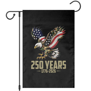 250 Years America Anniversary Garden Flag Military Eagle American Flag Camo