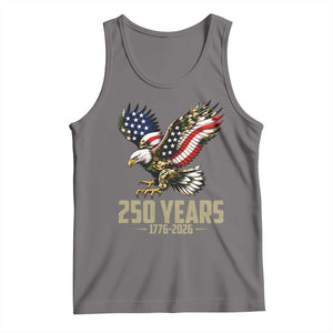 250 Years America Anniversary Tank Top Military Eagle American Flag Camo