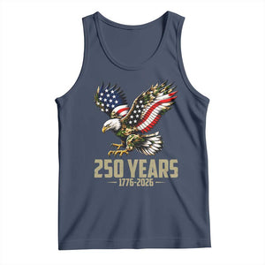 250 Years America Anniversary Tank Top Military Eagle American Flag Camo