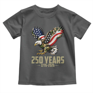 250 Years America Anniversary Toddler T Shirt Military Eagle American Flag Camo