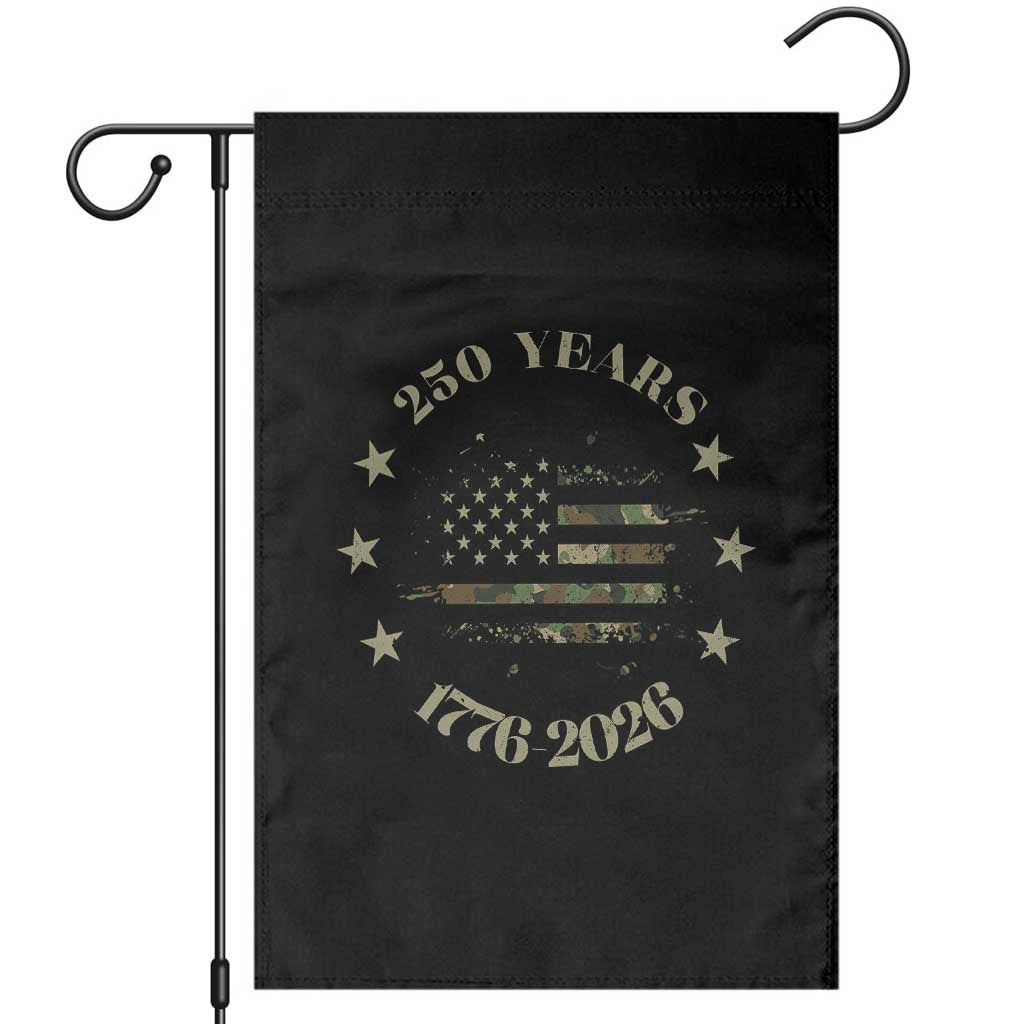250 Years Anniversary Garden Flag Camo American Flag Independence Day TS14 Black Print Your Wear