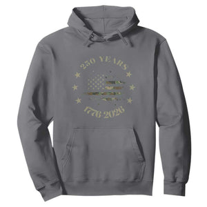 250 Years Anniversary Hoodie Camo American Flag Independence Day