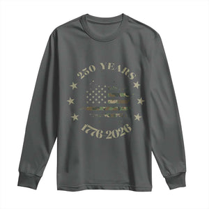 250 Years Anniversary Long Sleeve Shirt Camo American Flag Independence Day