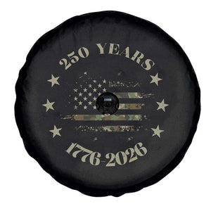 250 Years Anniversary Spare Tire Cover Camo American Flag Independence Day TS14 Print Your Wear