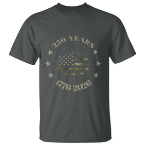 250 Years Anniversary T Shirt Camo American Flag Independence Day