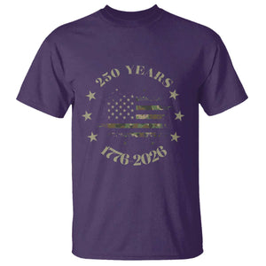250 Years Anniversary T Shirt Camo American Flag Independence Day