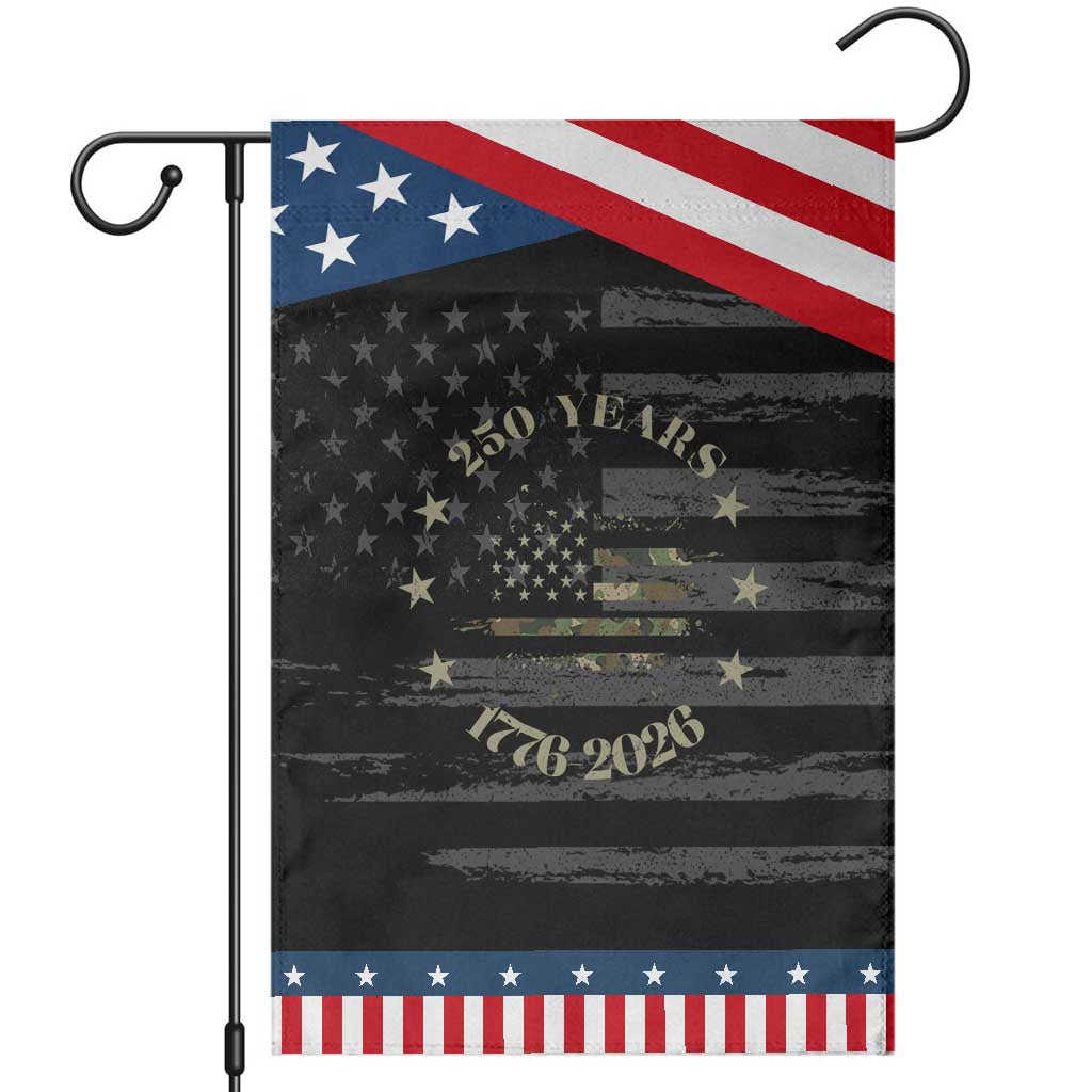 250 Years Anniversary Patriotic Garden Flag Camo American Flag Independence Day