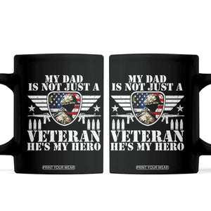 Military Family Veteran Support Coffee Mug My Papa US Veteran My Hero