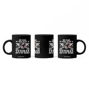 Military Family Veteran Support Coffee Mug My Papa US Veteran My Hero
