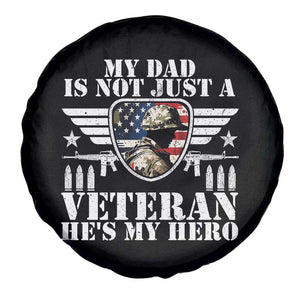 Military Family Veteran Support Spare Tire Cover My Papa US Veteran My Hero