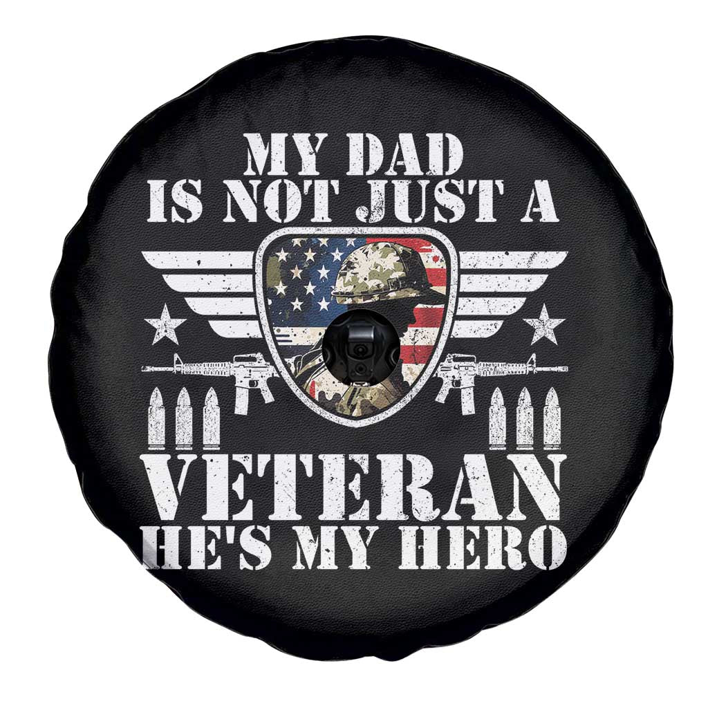 Military Family Veteran Support Spare Tire Cover My Papa US Veteran My Hero