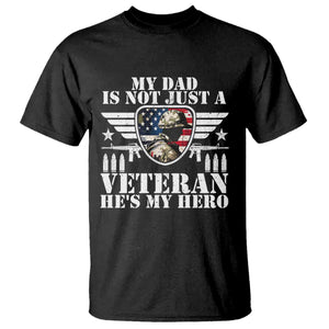 Military Family Veteran Support T Shirt My Papa US Veteran My Hero