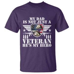 Military Family Veteran Support T Shirt My Papa US Veteran My Hero
