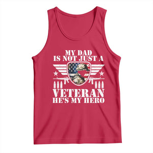 Military Family Veteran Support Tank Top My Papa US Veteran My Hero